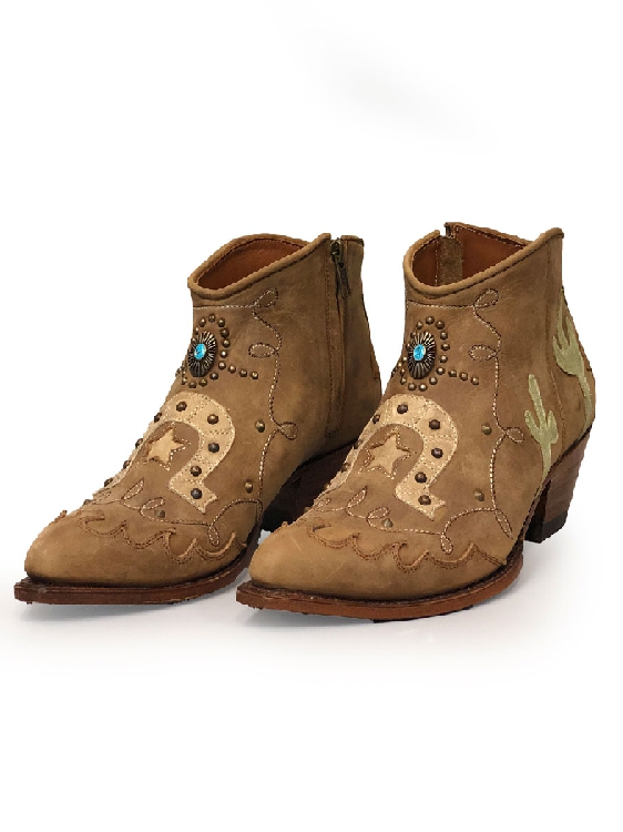 JR LEATHER - Botines de mujer